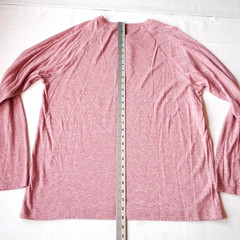 Faherty Cloud Cotton Henley Shirt Mens XL Heather Red Pima Modal Long Sleeve