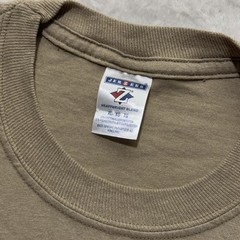 Vintage Daytona Beach FL Jerzees Pocket T Shirt Mens XL Tan Summer Ocean Y2k Tee