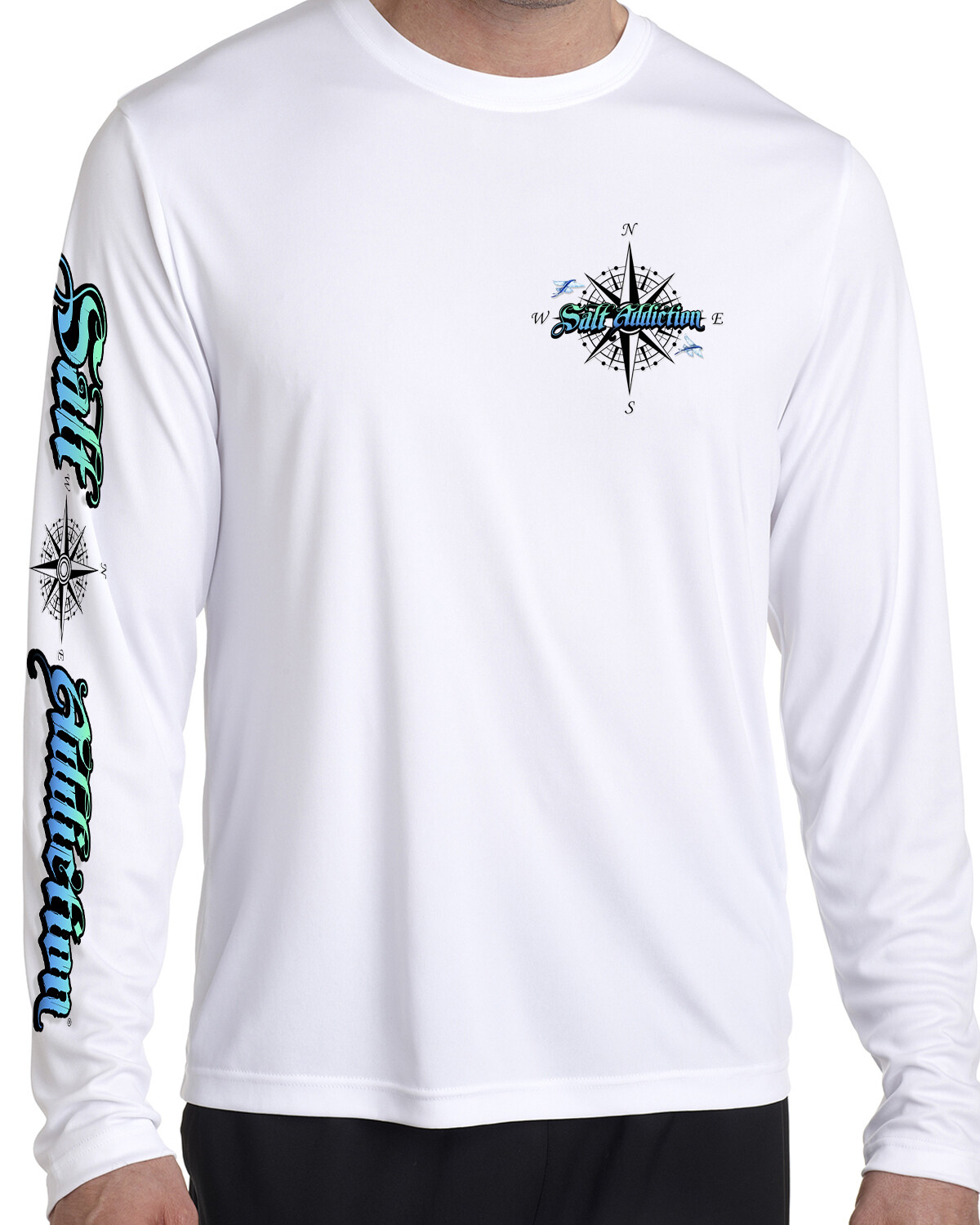 Salt Addiction t shirt long sleeve microfiber Ocean fishing uv 50+ Quick Dry gallery