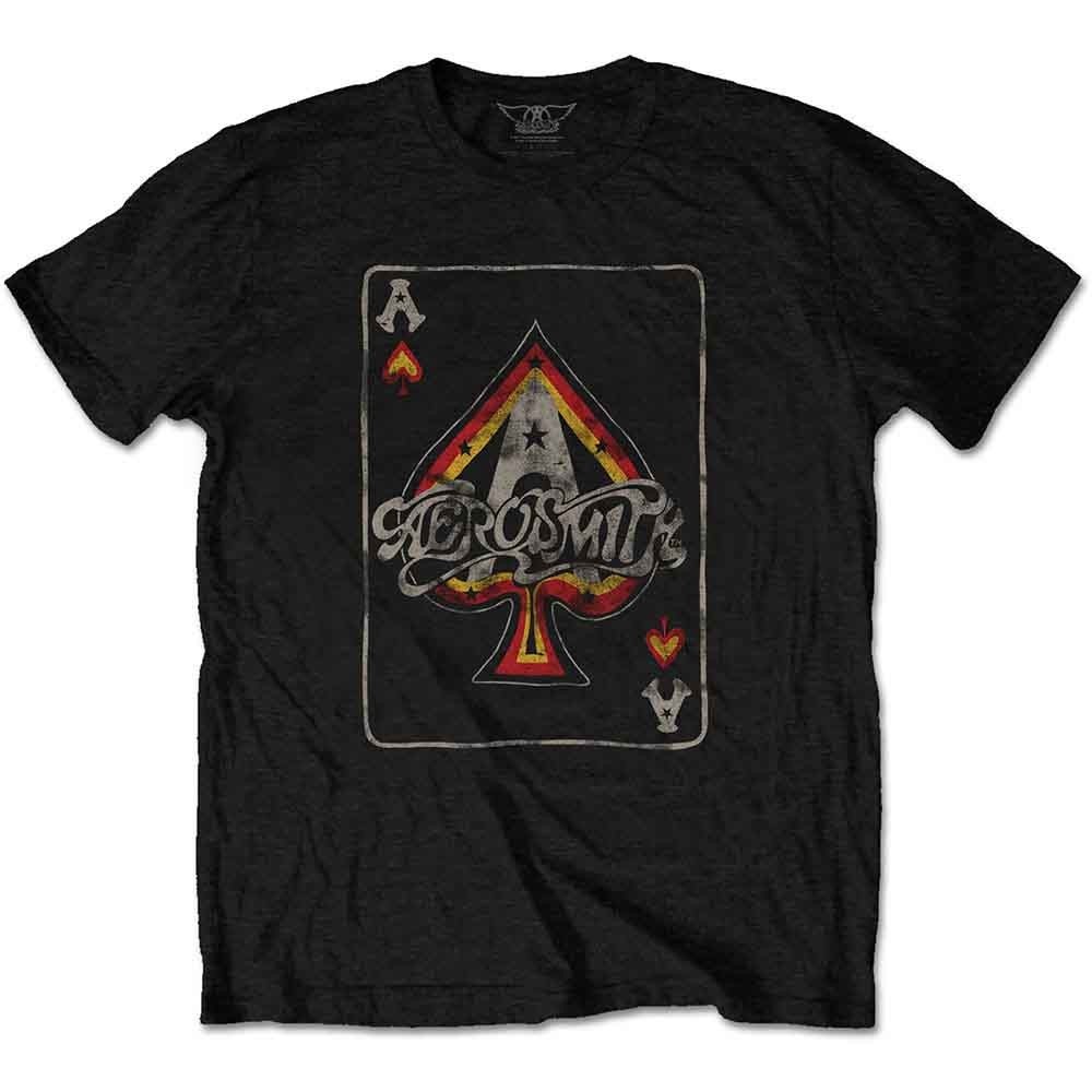 New Aerosmith Unisex Licensed T-Shirt: Ace Various Sizes (Black) gallery