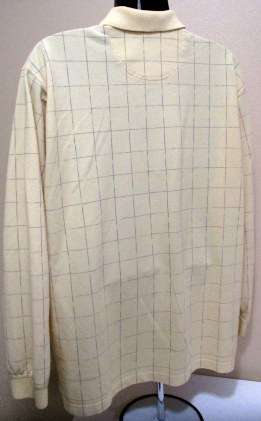 Van Heusen Jersey Stretch LS Half Button Polo Work Shirt Size X-Large Men's EUC gallery