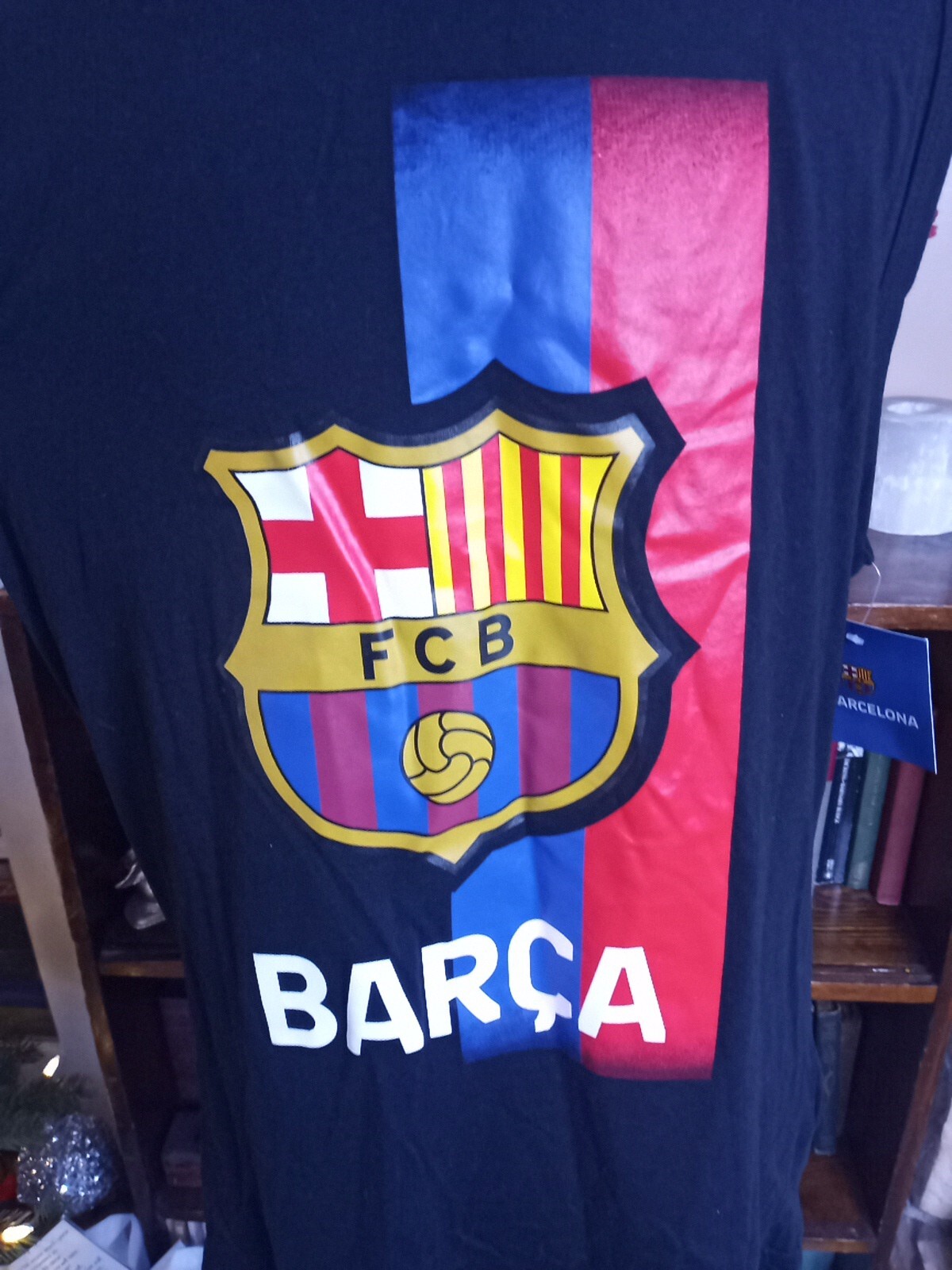 FC Barcelona Soccer Fifa Cup Jersey Tank Top, Men's Medium Black New With Tags gallery