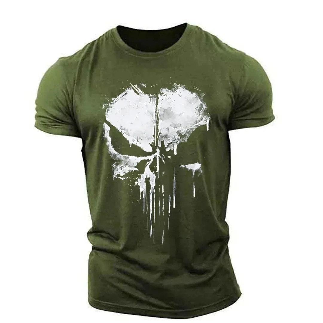 Punisher Skull Men's T-Shirt Top Fitness Sportswear Stretch Breathable gallery