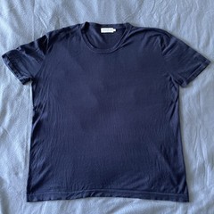 Collars & Co. Lucca Luxury Touch Quiet Basic T-Shirt Navy Blue Sz 3XL XXXL Mens