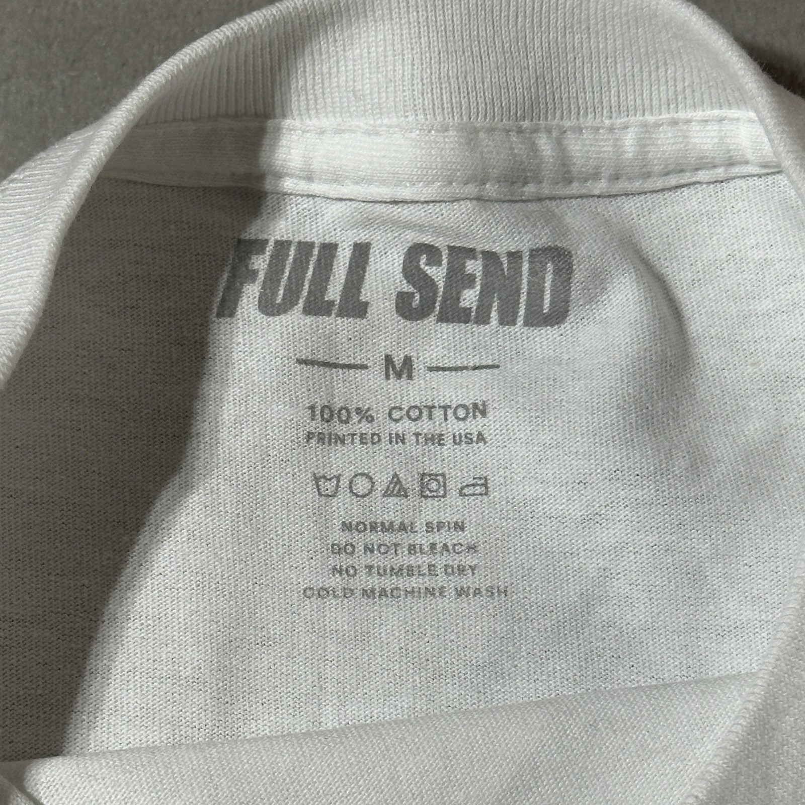 Full Send Free Trump Shirt Mens Medium White Political Graphic Tee Novelty gallery