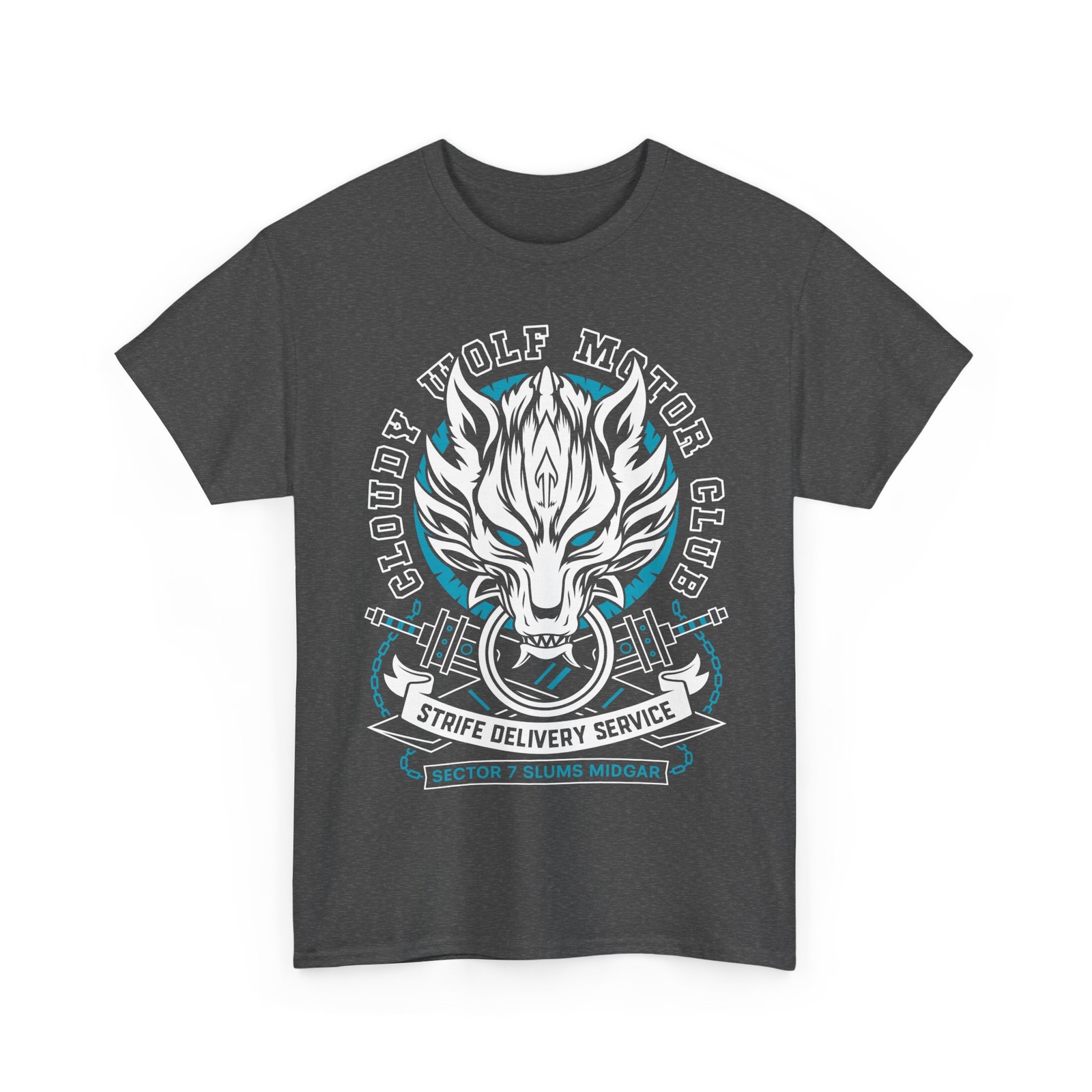 Cloudy Wolf Midgar Motor Unisex T-Shirt. Final Fantasy VII Video Game. gallery