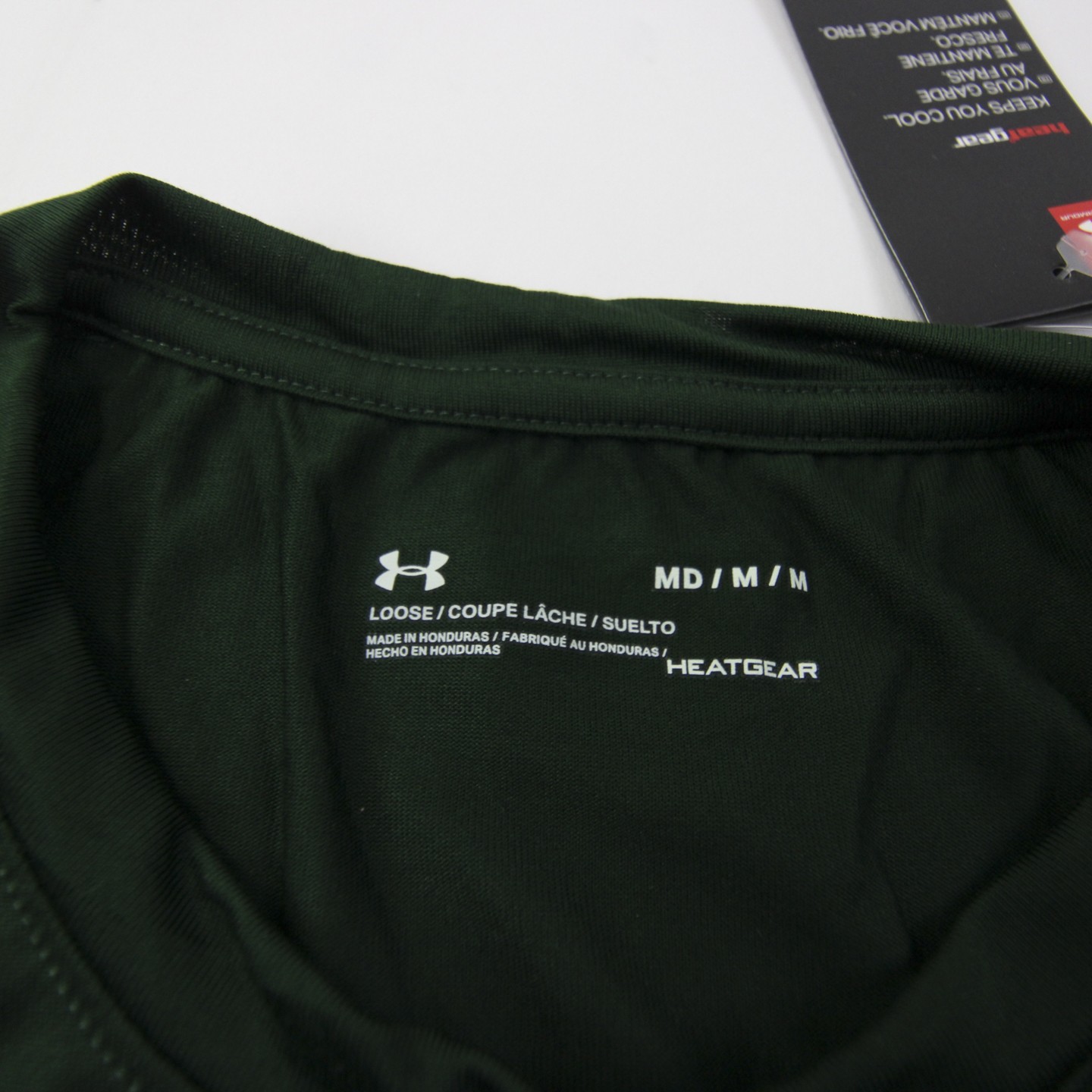 Under Armour Long Sleeve Shirt Men's Dark Green New with Tags M gallery