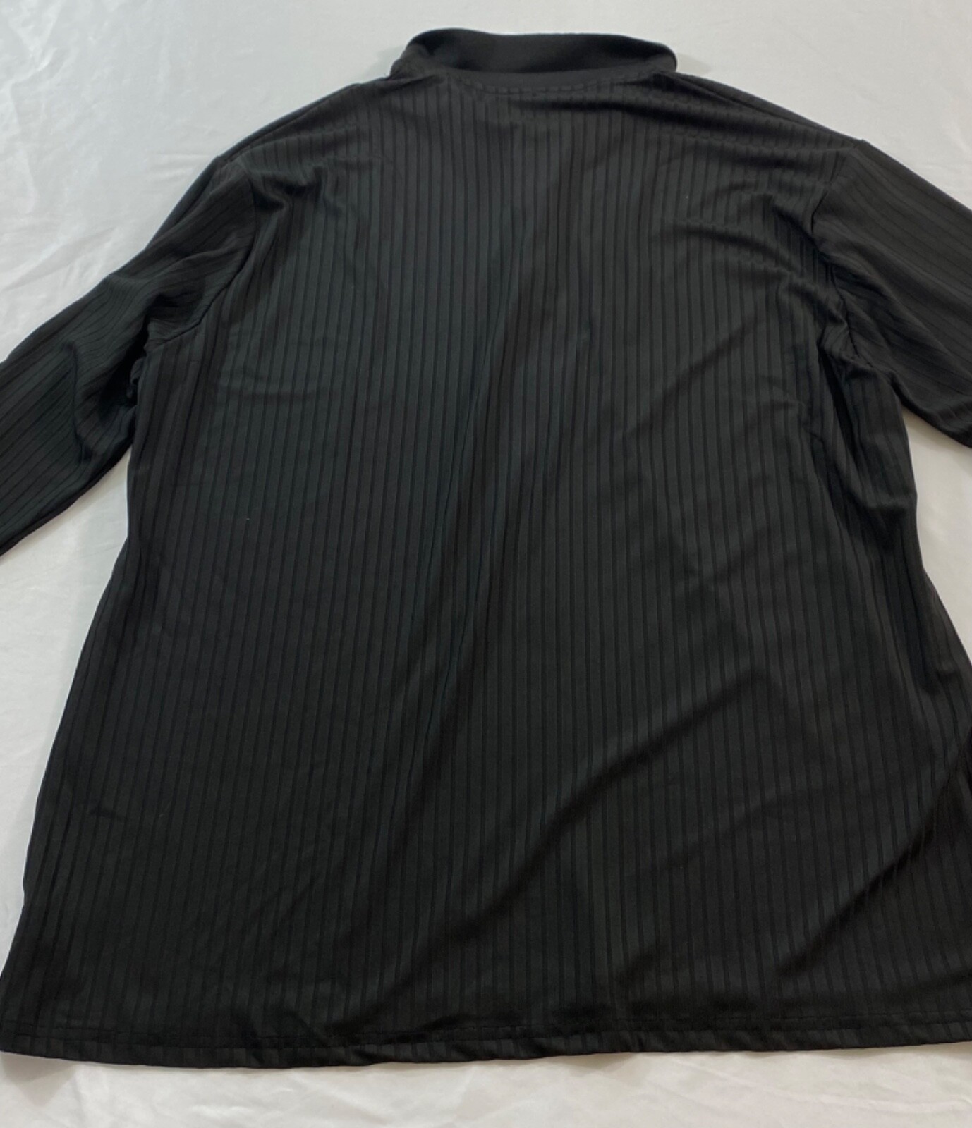 men's Gildan t-shirt size 5XL black long sleeve rib cuff pull-on cotton gallery