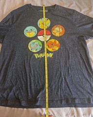Pokémon 2016 2XL Navy tee tshirt Pikachu Squirtle Charmander Meowth Bulbasaur