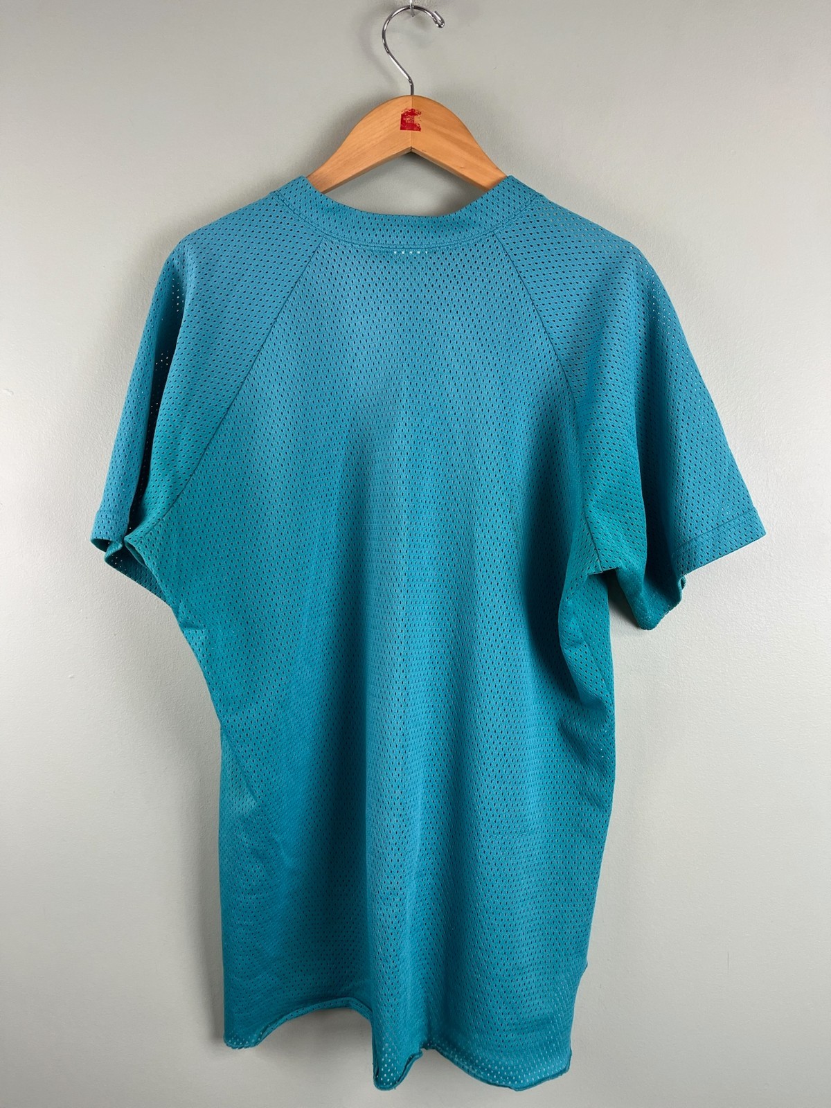 CCM Teal Green Short Sleeve Jersey Adult XL Vintage Light Marks Blank 90s Unique gallery