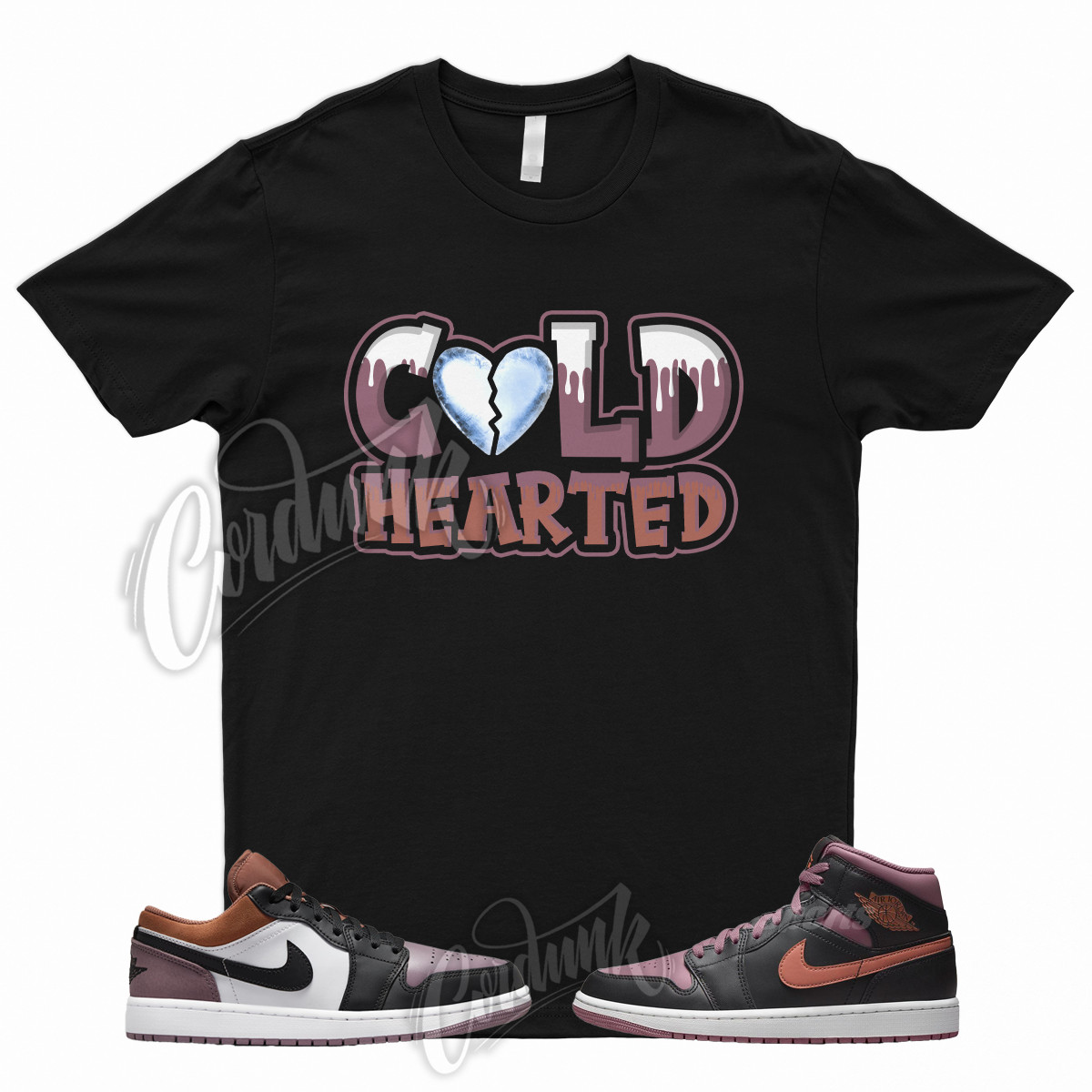 COLD T Shirt for 1 Sky J Mauve White Sky J Orange Black Dunk Low Mid High Retro gallery