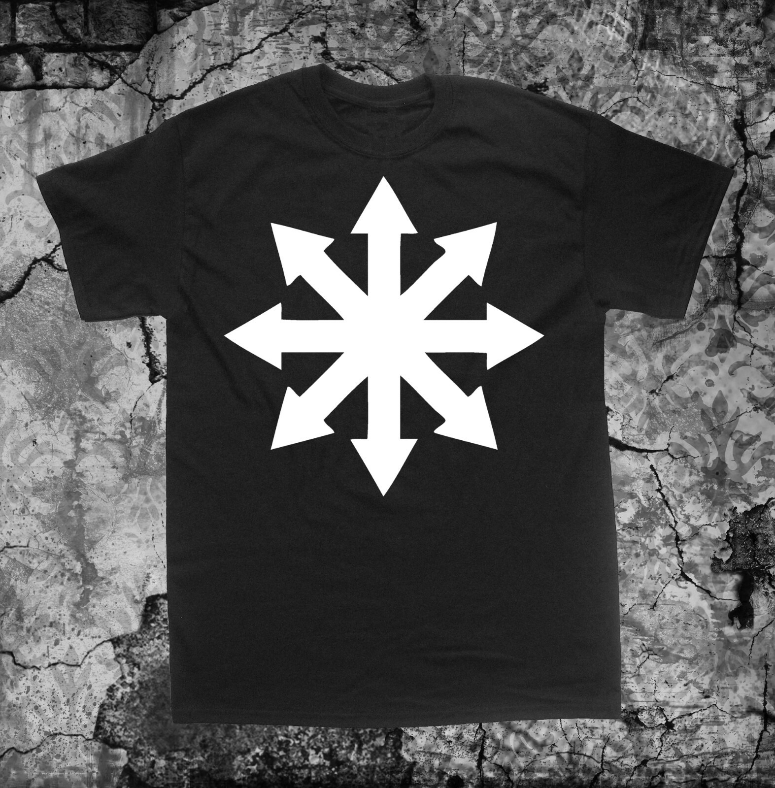 Chaos Symbol Shirt – Occult pentacle star Punk Metal grunge gothic of cross