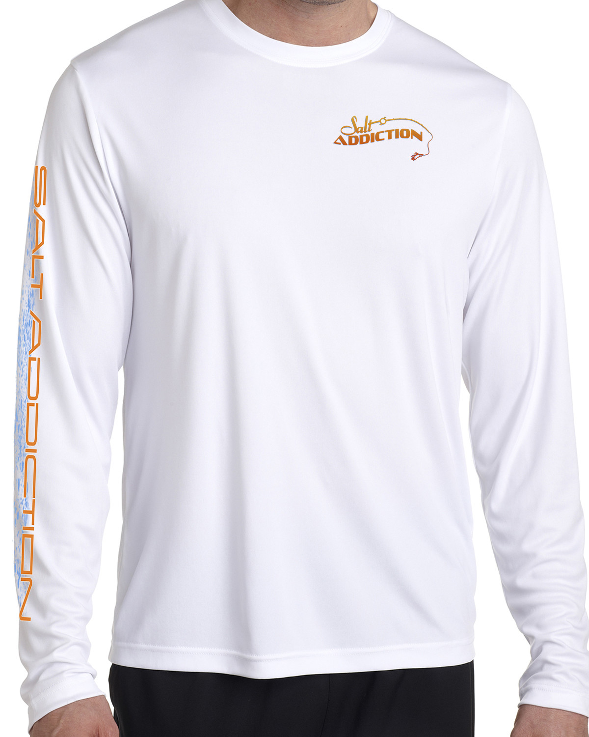 Salt Addiction long sleeve microfiber Snapper fishing t shirt 50+ uv poly gallery