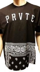 authentic Private Label Tyga Last Kings T-shirt Bandana Raglan Baseball Tee