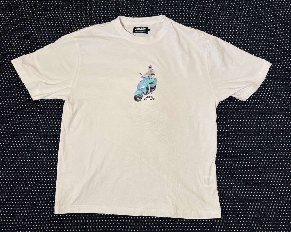 Palace Skateboards SS25 Sci-Fi Fantasy Email Tee White L with bag