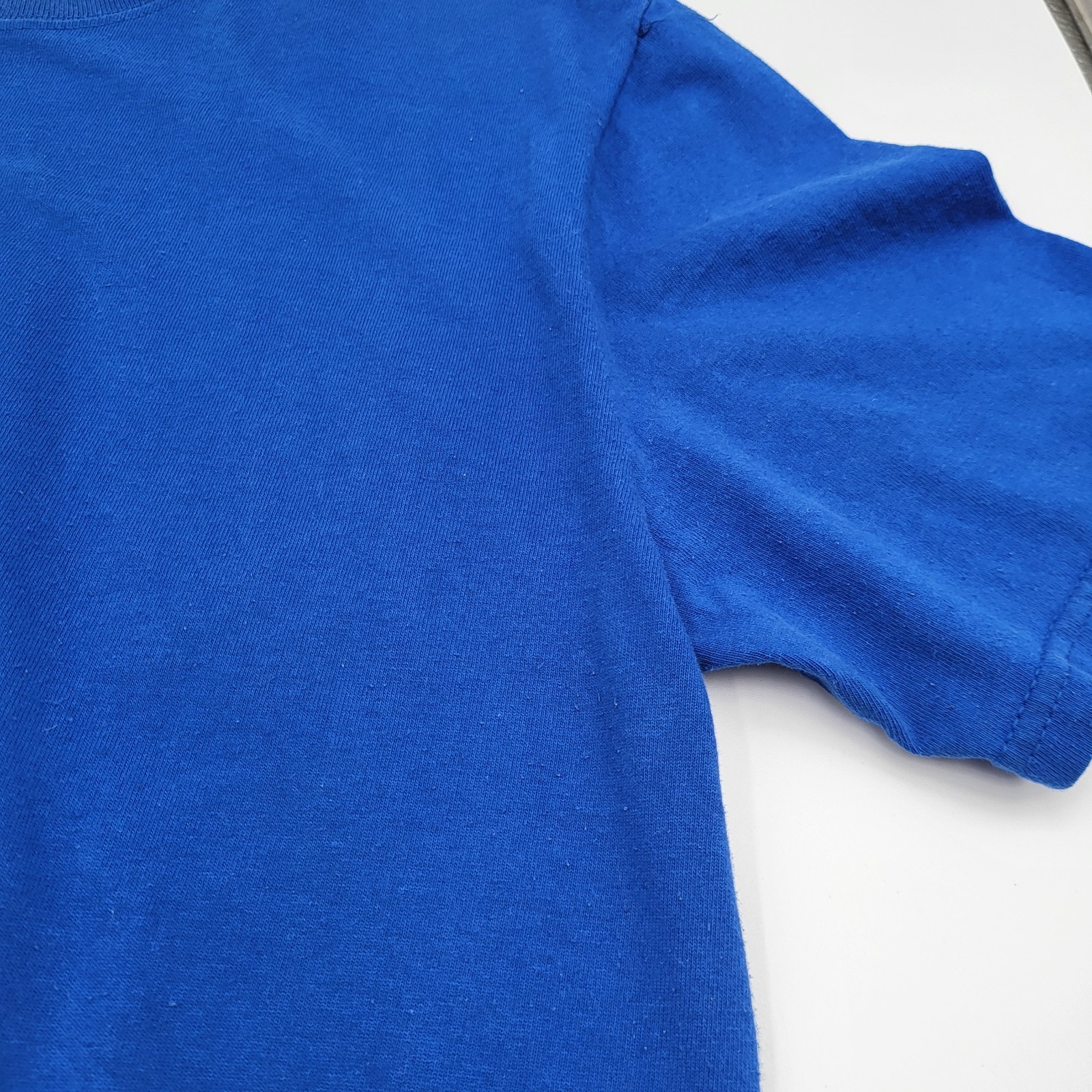 Vintage Russell Jerzees Classic Ringspun Cotton Blue T-Shirt Size Medium gallery