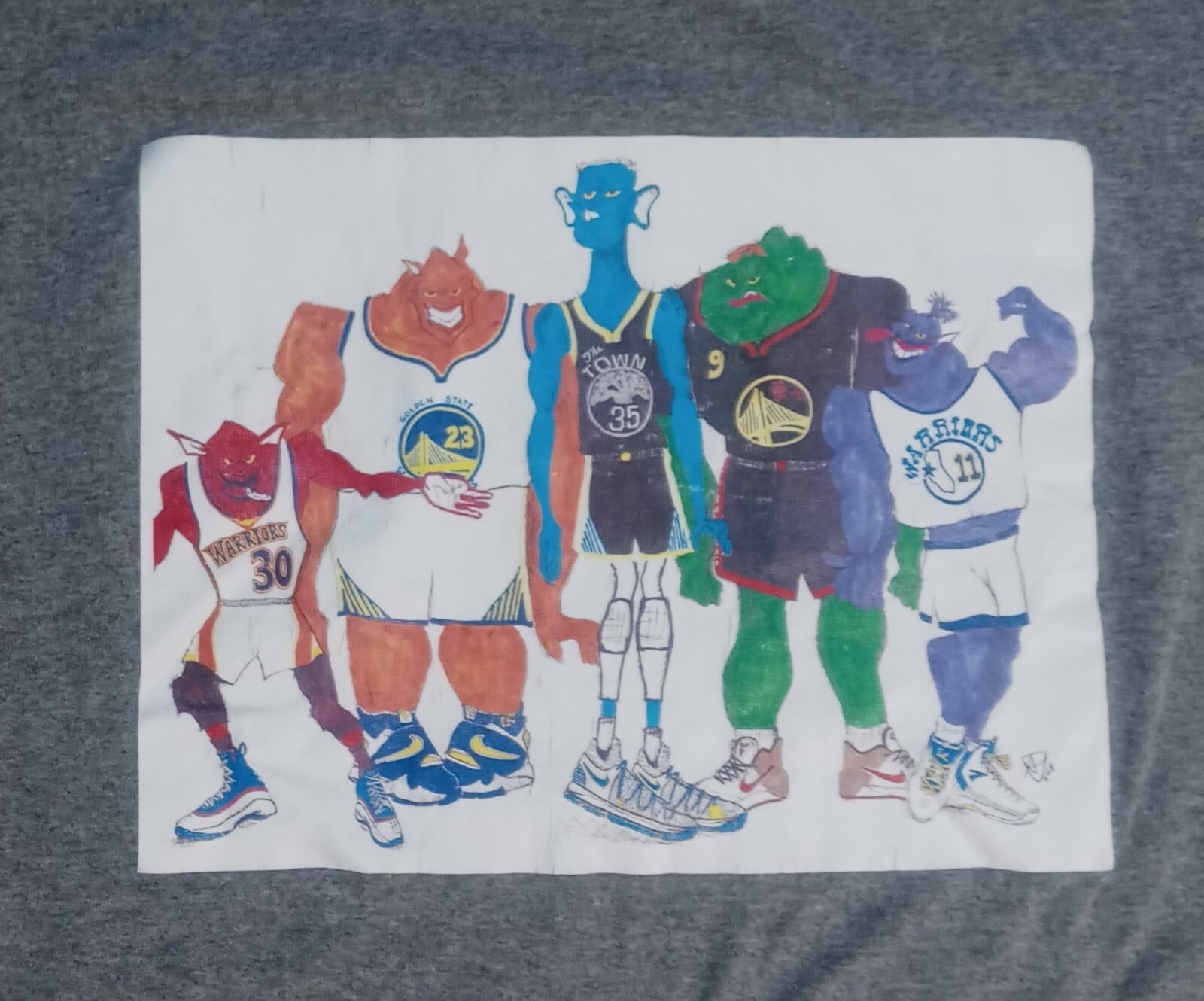 Golden State Warriors Monstars of NBA t shirt Stephen Curry Klay Thompson Durant gallery