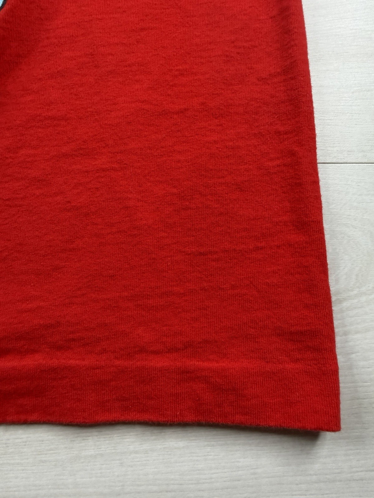 Vtg Disney Mickey Mouse Tee T Shirt Red Farmer Mickey Jerry Leigh USA Made OSFA gallery