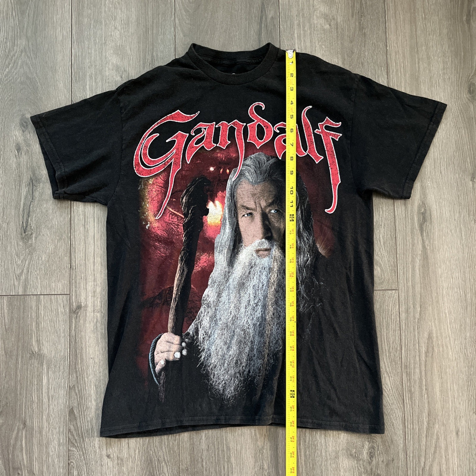 The Lord Of The Rings Gandalf American Thrift T Shirt Mens S Black Short Sleeve gallery