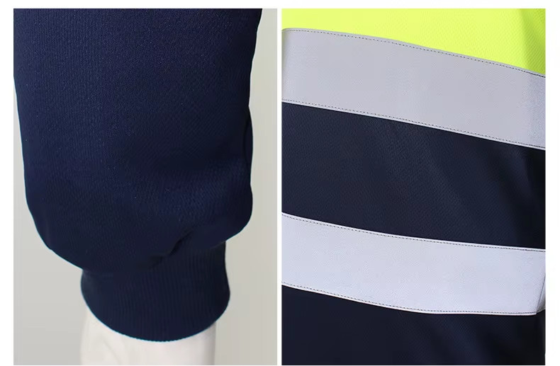 Hi Vis Viz T Shirt High Visibility Safety Reflective Tape Work Top Long Sleeve gallery