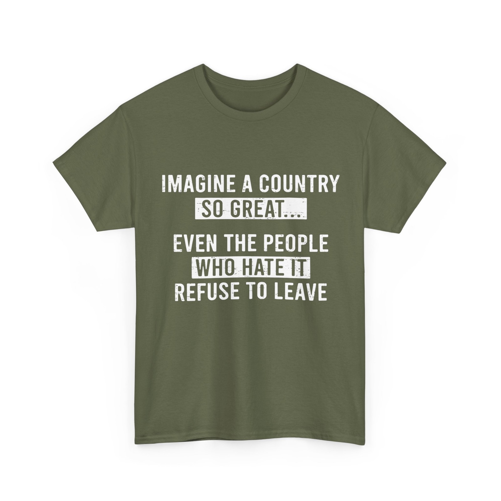 Imagine A Country So Great Shirt gallery