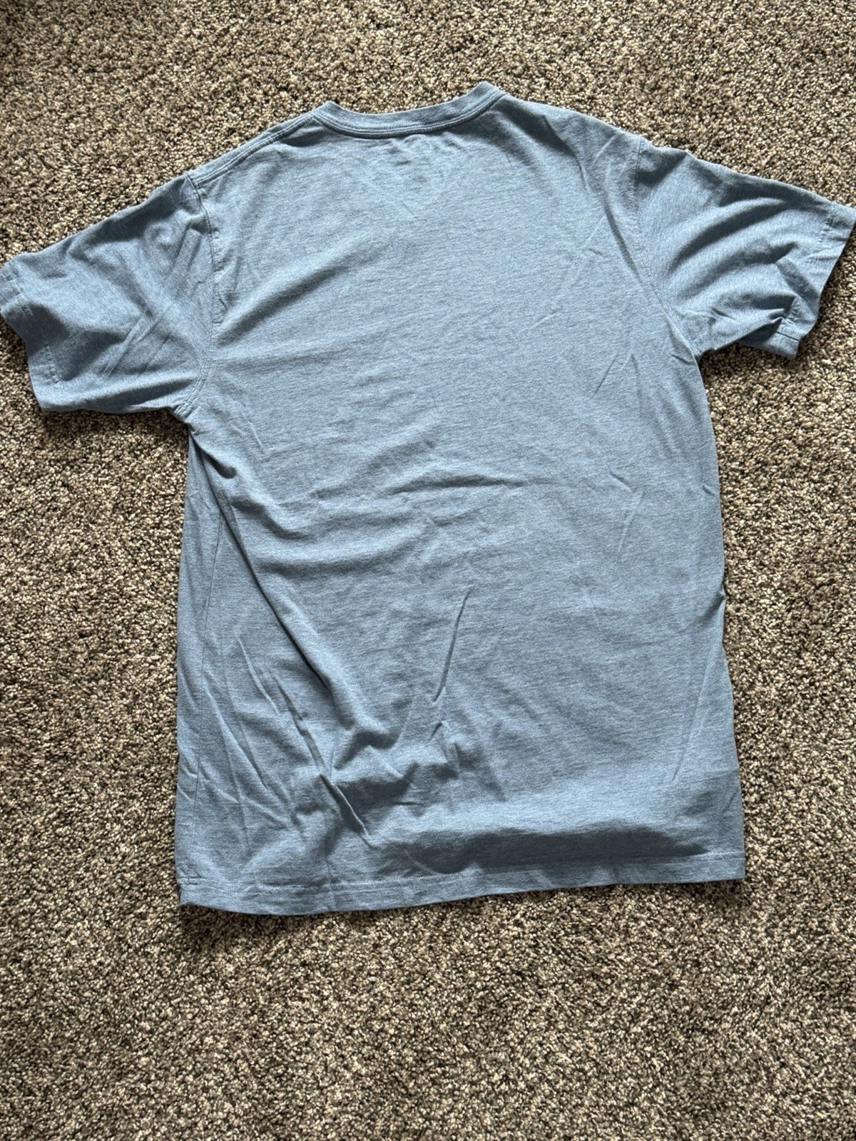 Eddie Bauer Men M Blue V-Neck Short Sleeve T-Shirt gallery