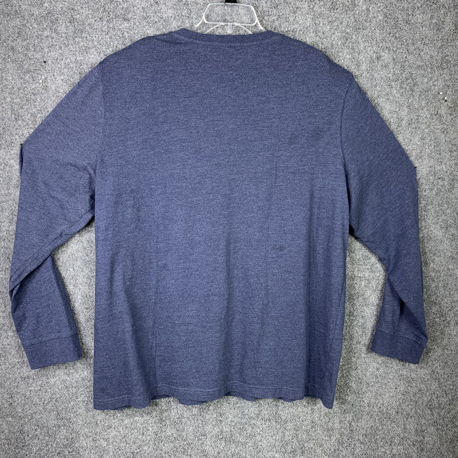 Croft & Barrow Easy Care Henley Long Sleeve Knit Top Men XXL Blue gallery