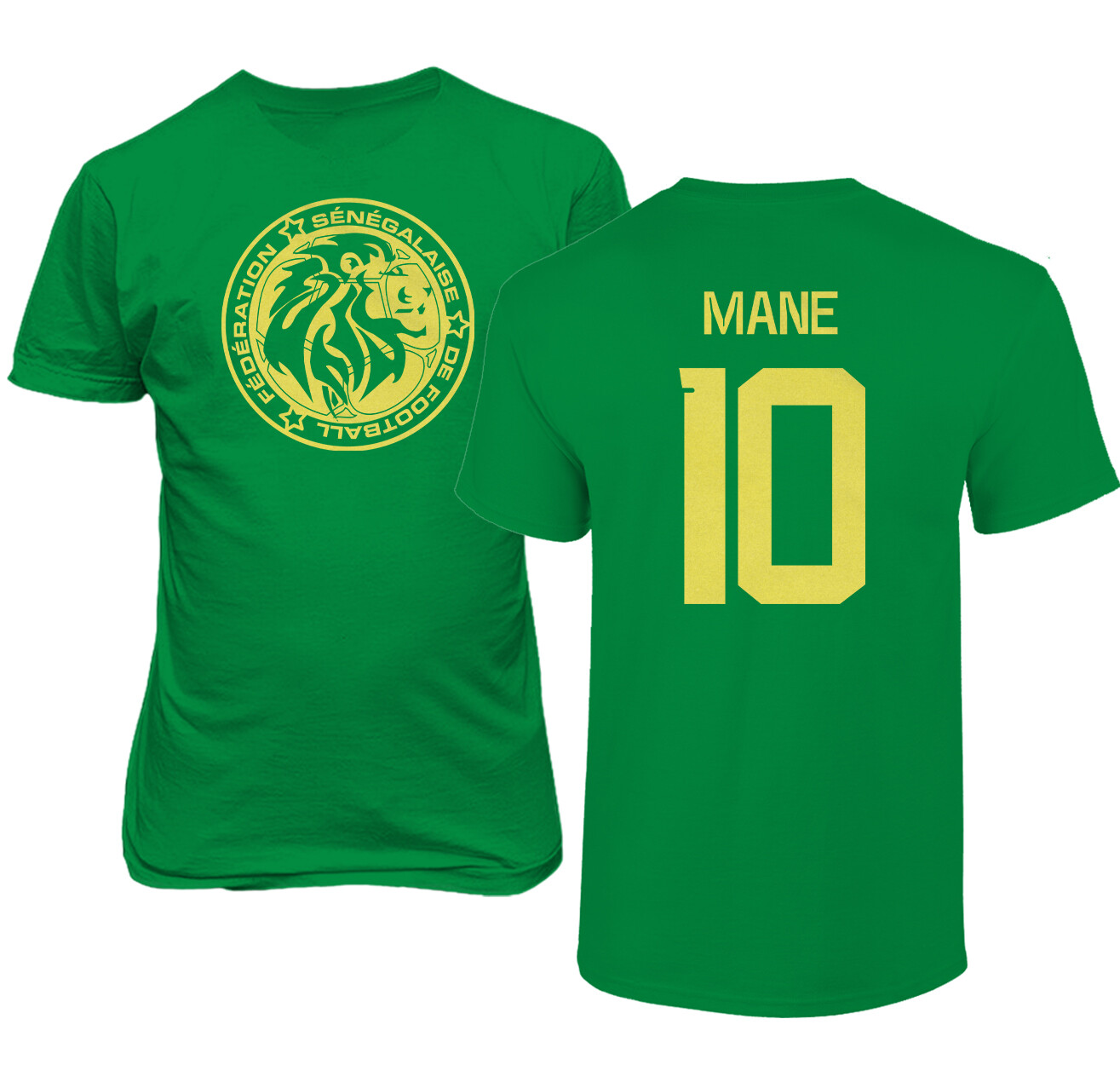 Senegal Soccer #10 Sadio Mane World Football Fans Adult and Youth T-Shirt gallery