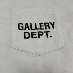 Gallery Dept Augi Sleeveless Tee White Mens Large Pocket Logo NWT