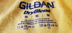 10 Count Yellow Gildan Dryblend T-Shirts. Med 50% Cotton/ Poly Several Available