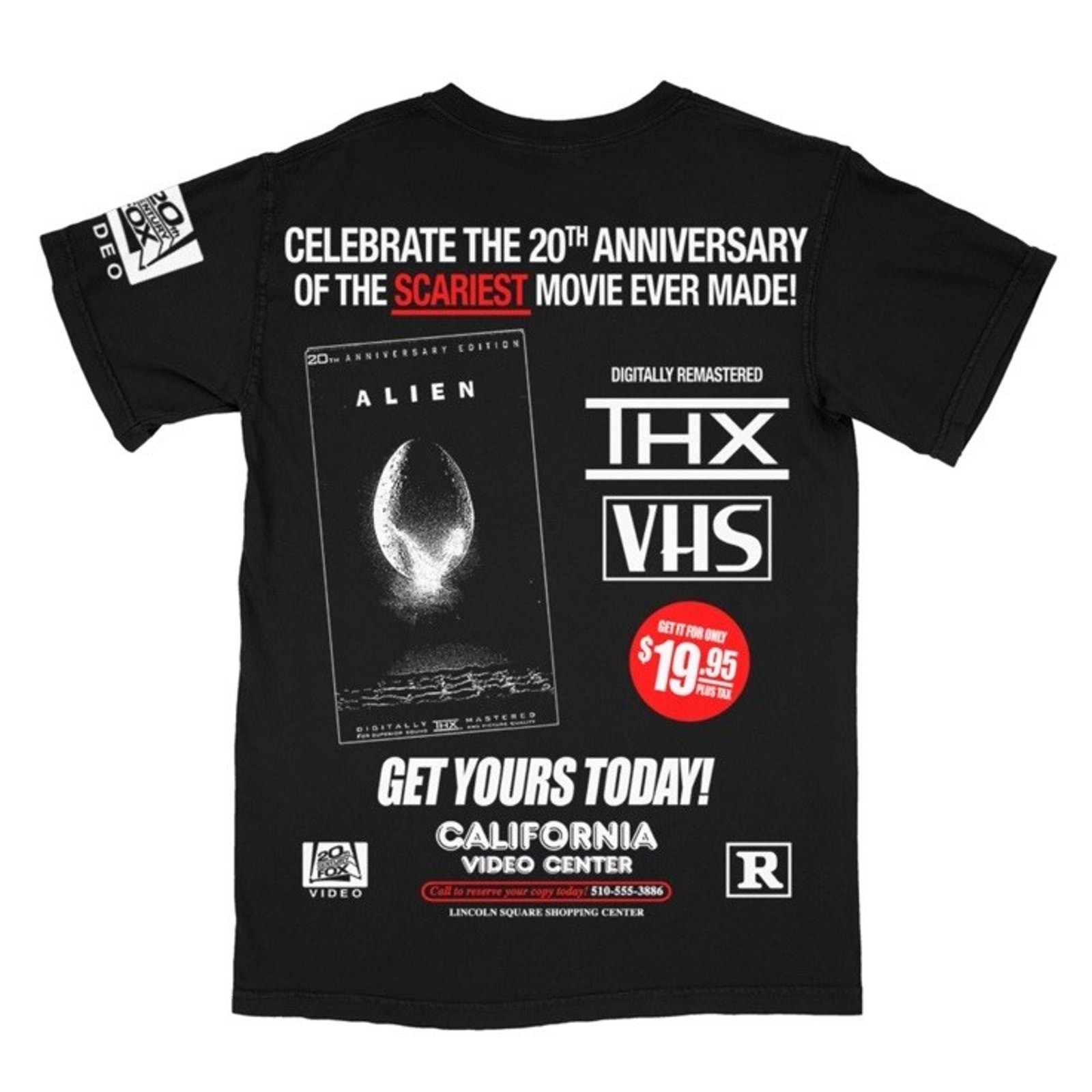 Rucking Fotten Alien 20th Anniversary T-Shirt Double Sided Shirt LARGE VERY RARE gallery