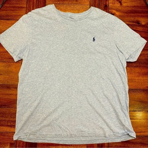POLO RALPH LAUREN T-SHIRT HEATHER BLUE MENS XL gallery