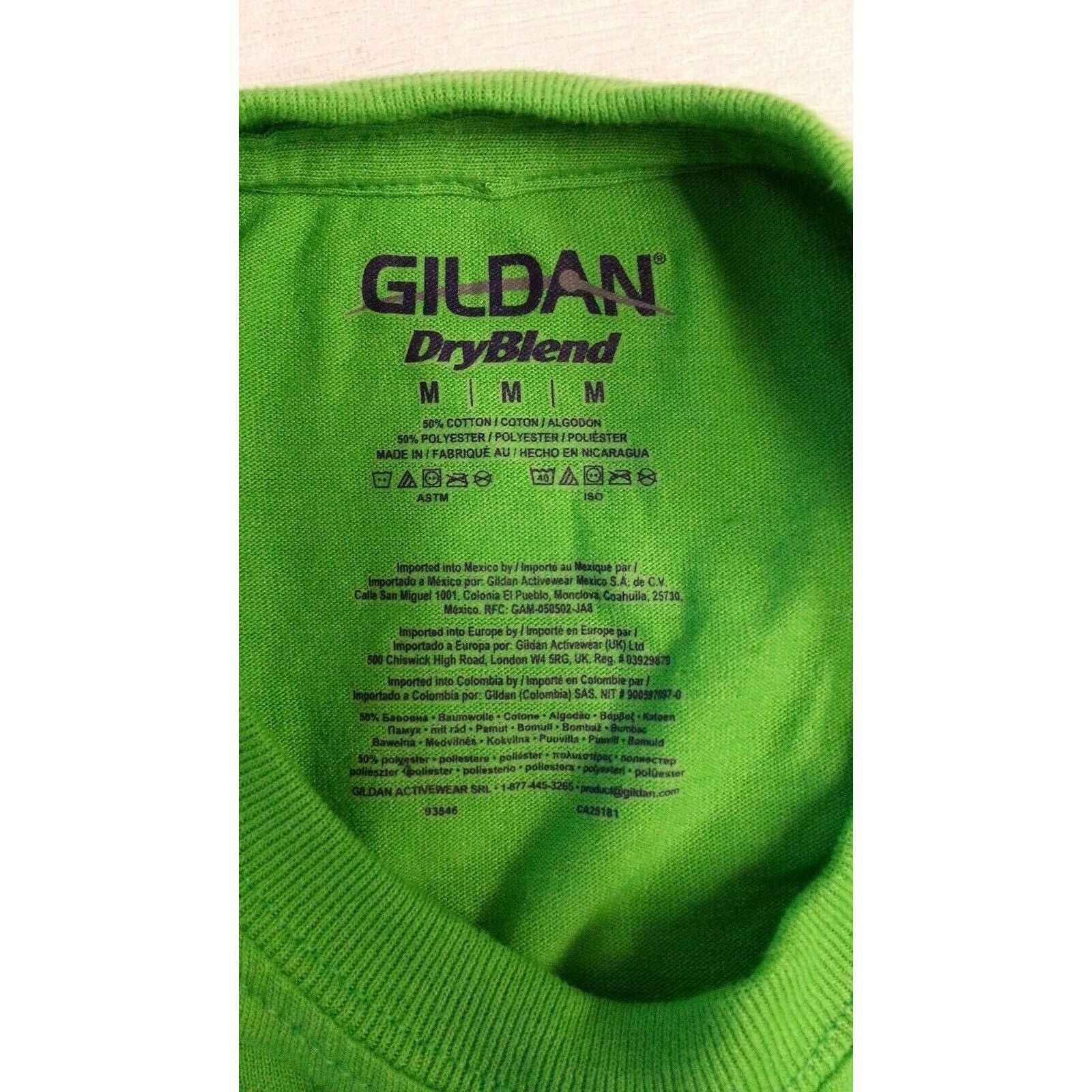 TAMPA BAY Margarita FESTIVAL Lime Green T shirt Size M Unisex Ad Advertising gallery
