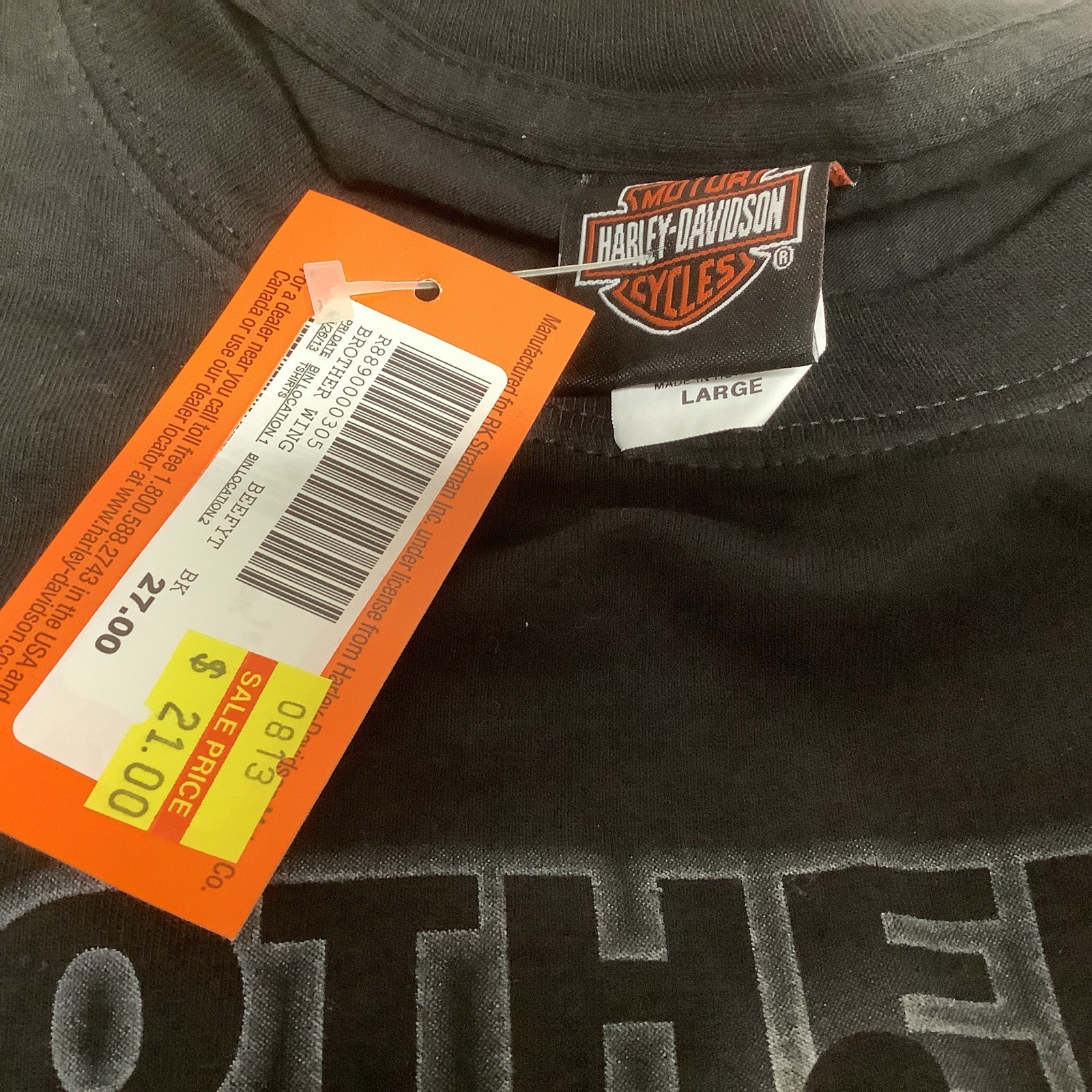 Harley Davidson Motorcycles 110th Anniversary T-shirt size Men's Large gallery