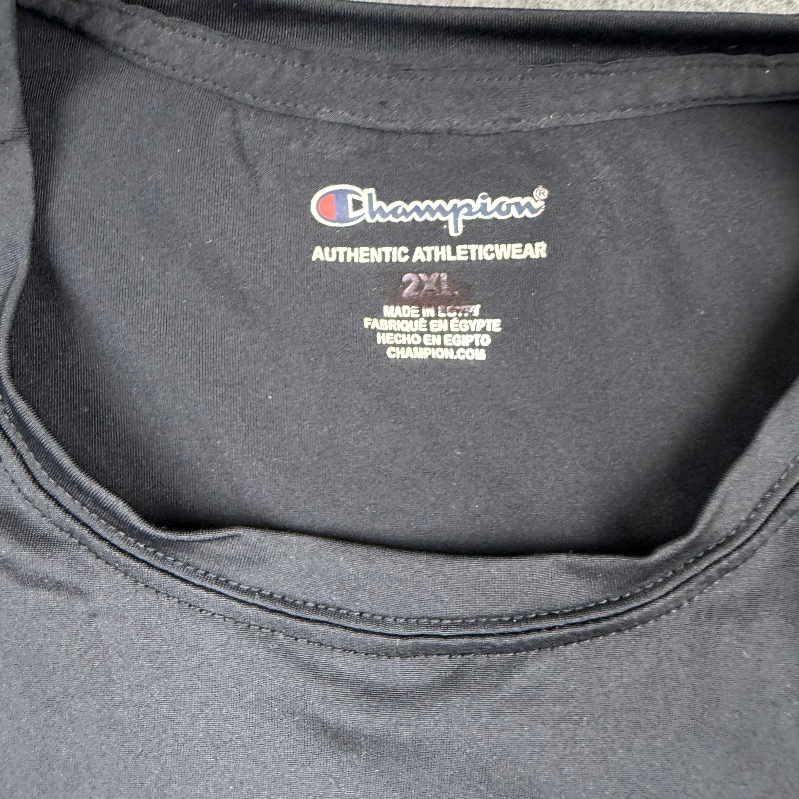 Champion Men's Double Dry Performance T-Shirt Black 2XL Athletic Gym Tee NEW gallery