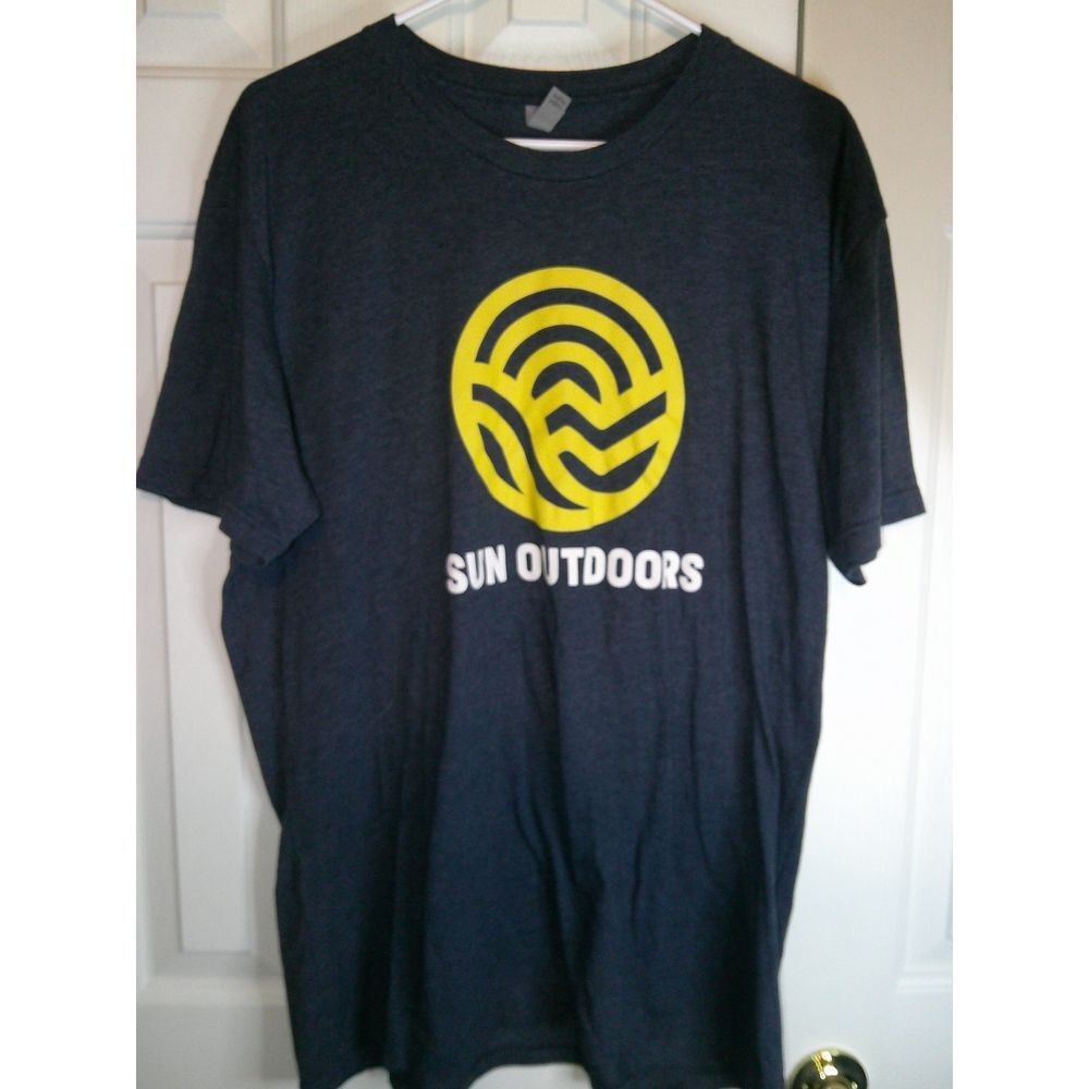 Sun Outdoors Black Graphic T-Shirt Adventure Camping Outdoor Lifestyle Logo XL