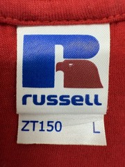 Russell Red Crew Neck Printed Short Sleeve T-Shirt L ZT1150