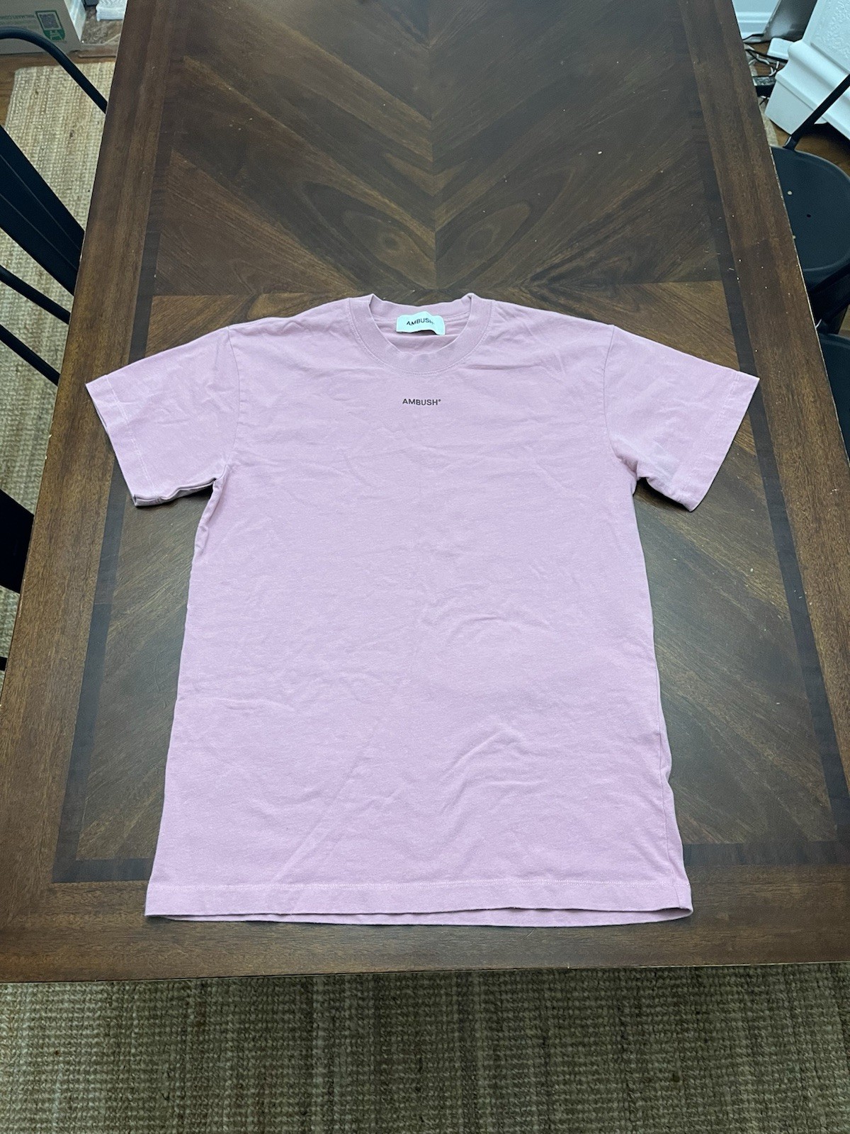 Ambush Tokyo Limited Edition T-shirt Size M Logo Tee Unisex Pink gallery