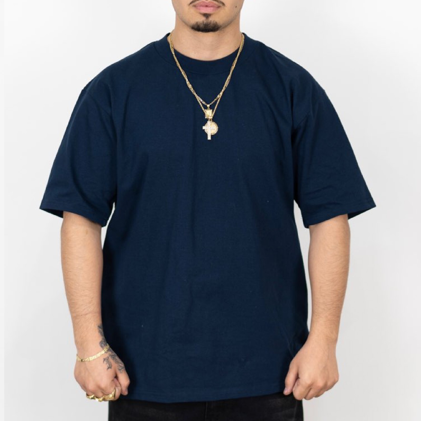 3 PACK FB COUNTY MENS HEAVY HARD SHORT SLEEVE T SHIRTS HEAVYWEIGHT COTTON TEE gallery