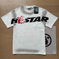 HELL STUDIOS STAR INS Same Style Big Logo Cotton Tee Wash Black T-shirt 2 Color
