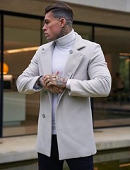 Men High-Neck Mock Turtleneck Solid Long Sleeve Undershirt Pullover Basic Layer