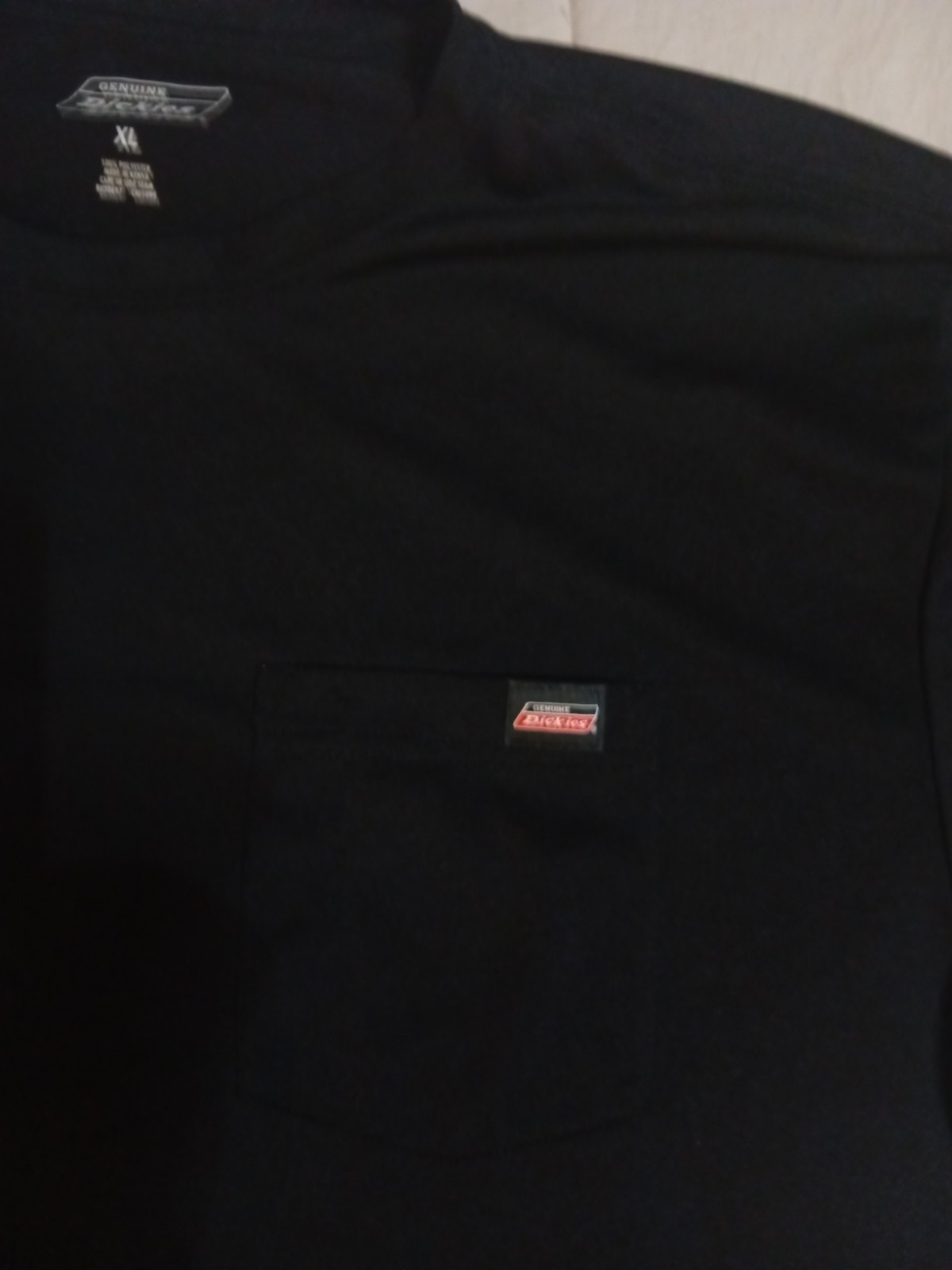 Men's Dickies Short Sleeve Active/Workwear Pocket Tee.Black XL Crewneck gallery