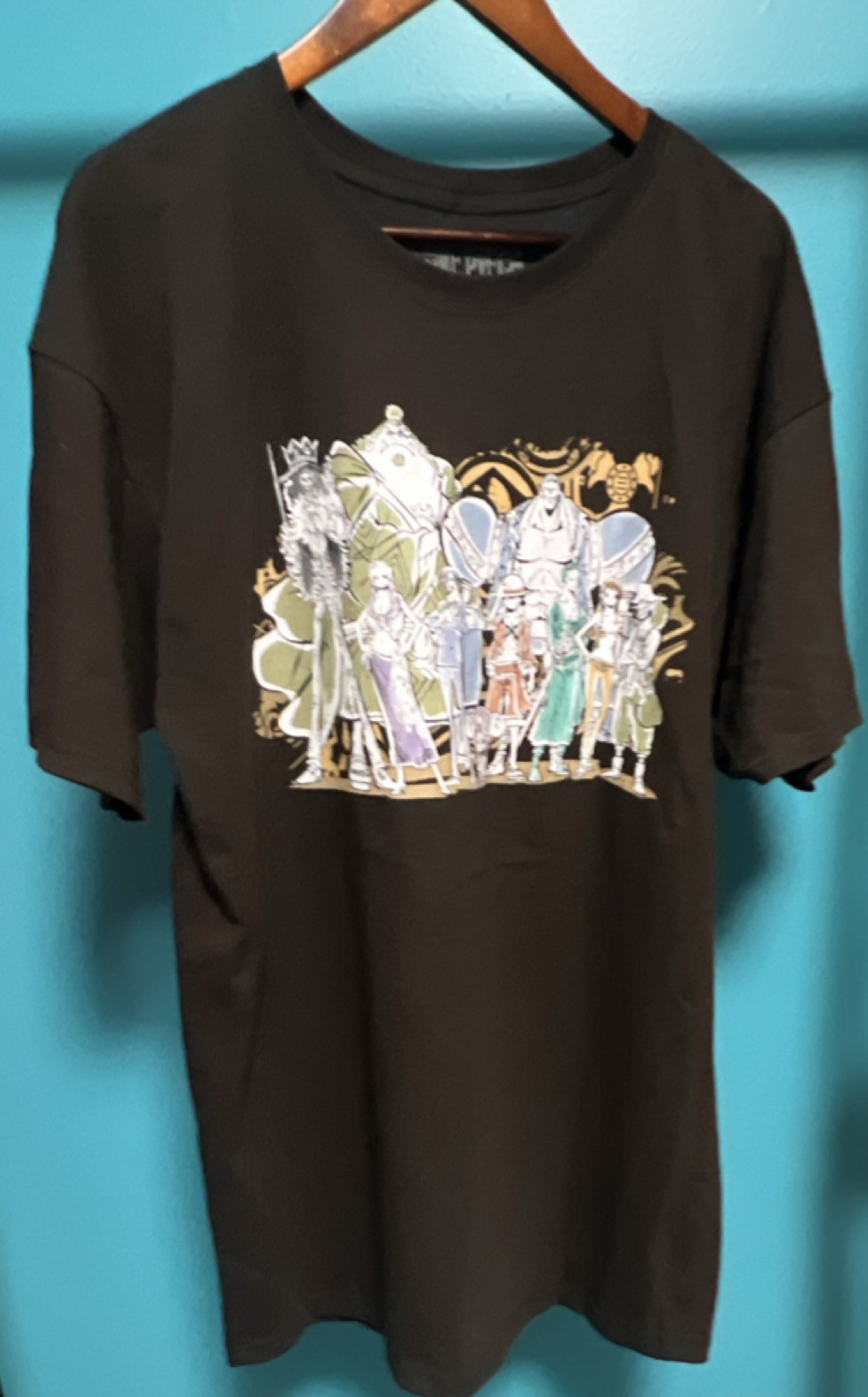One Piece Straw Hat Crew Graphic Black Men’s T-Shirt XL Cotton Crew Neck Short …