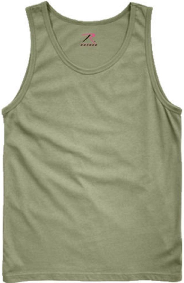 OD GREEN OLIVE DRAB ROTHCO 6701 MENS TANK TOPS ARMY CAMO GREEN T-SHIRT S TO 3X gallery