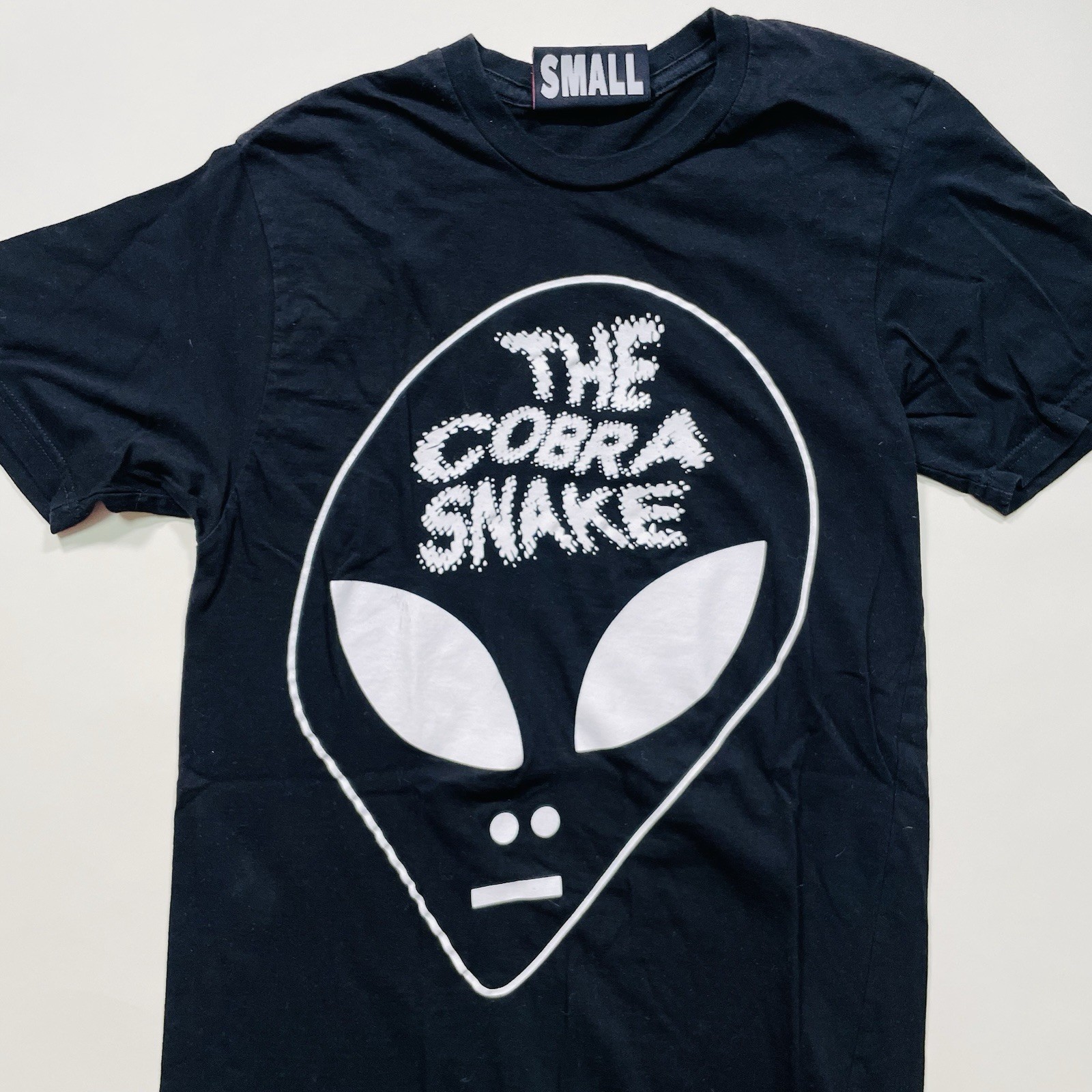 VTG Y2K Cobra Snake MySpace Era Emo Scene Photo T-Shirt Black Womens S gallery