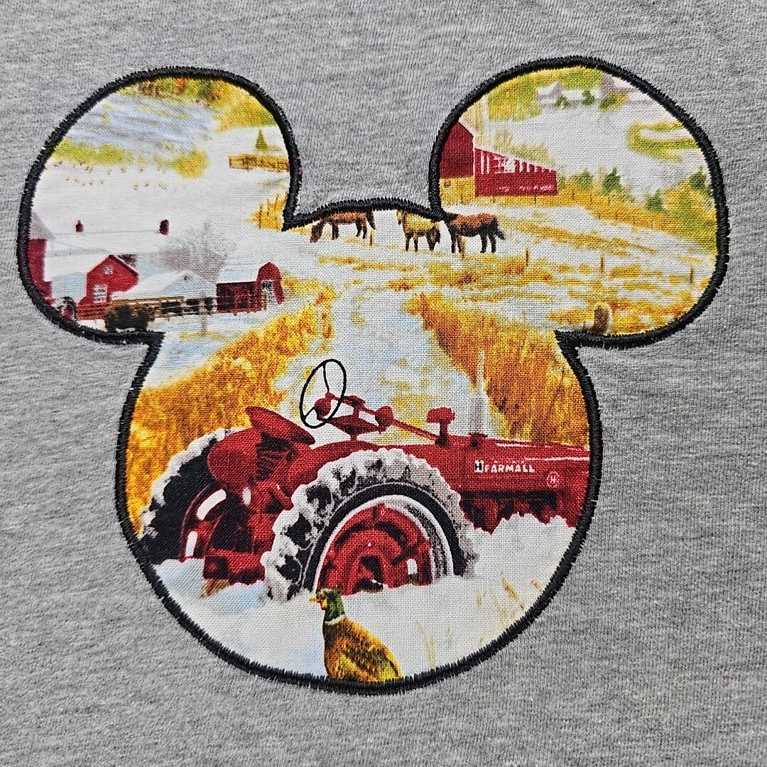 Farmall Mickey Ears Tee Shirt 3XL Farmall Winter Scene Mickey Mouse Ears gallery