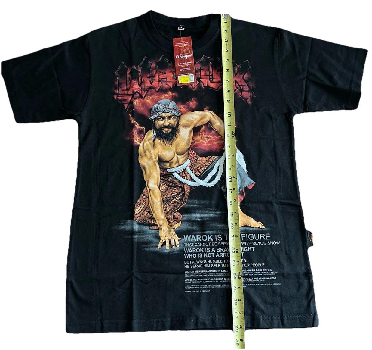 Warok Ponorogo Shirt M Medium Ki Rangan NEW NWT Indonesia Reog gallery