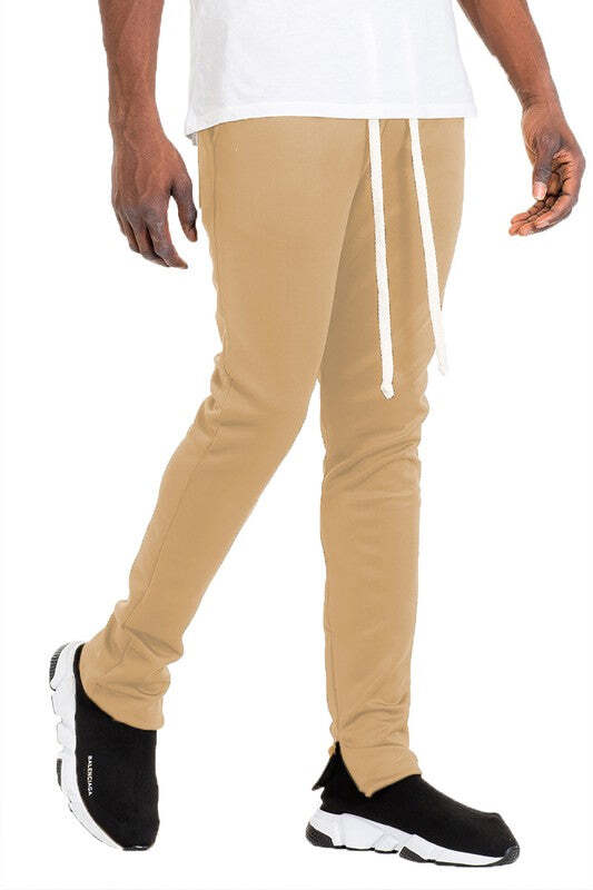 SOLID COLOR PLAIN BASIC TRACK PANTS gallery