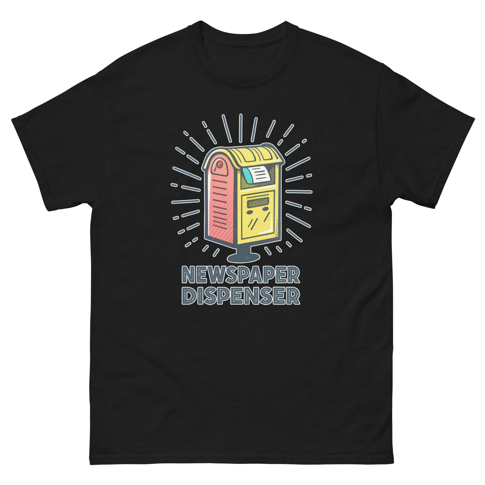 Newspaper Dispenser Object Place Item Urban T-Shirt
