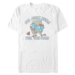 Men’s Care Bears Bedtime Bear Just Here for the Food T-Shirt